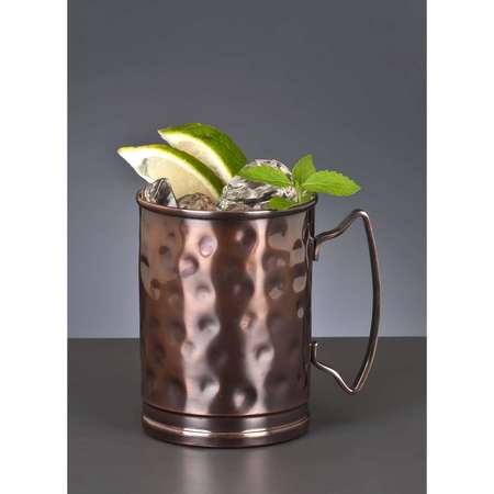 WORLD TABLEWARE World Tableware 14 oz. Hammered Moscow Mule Cup, PK12 MM-200